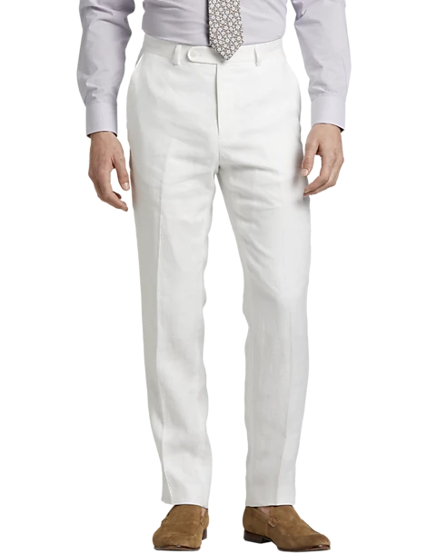 JOE Joseph Abboud Linen Slim Fit Suit Separates Vest, Light Gray 2 JOE Joseph Abboud Linen Slim Fit Suit Separates Vest, Light Gray - Image 2