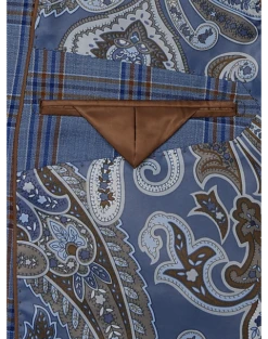 Tayion Classic Fit Suit Separates Coat, Navy & Rust Plaid 7 Tayion Classic Fit Suit Separates Coat, Navy & Rust Plaid -Elite Suit Shop MW40 3W8P 61 TAYION NAVY RUST PLAID ALT2