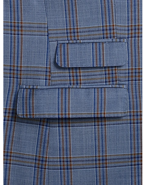 Tayion Classic Fit Suit Separates Coat, Navy & Rust Plaid 4 Tayion Classic Fit Suit Separates Coat, Navy & Rust Plaid - Image 4