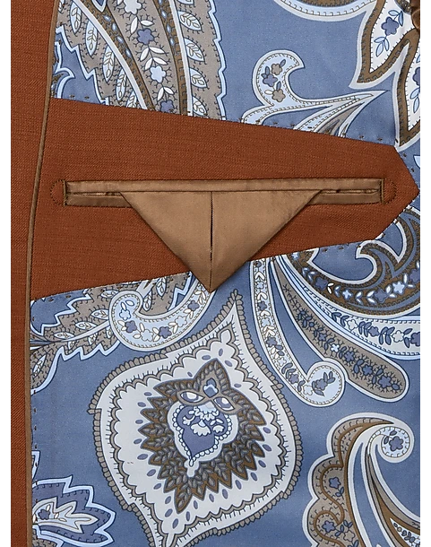 Tayion Classic Fit Suit Separates Coat, Rust 3 Tayion Classic Fit Suit Separates Coat, Rust - Image 3