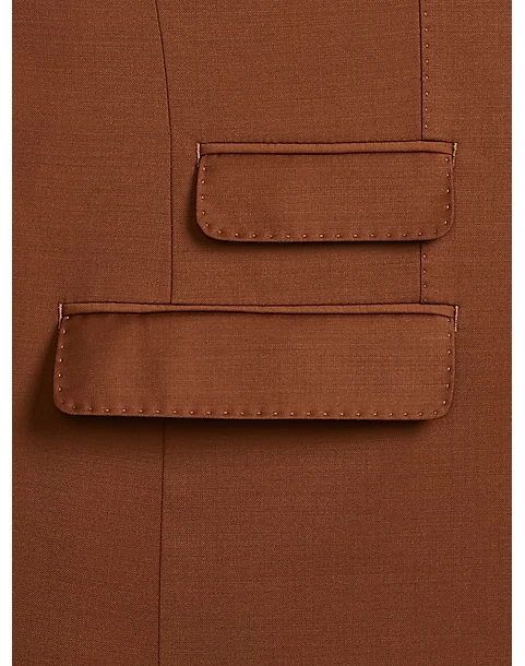 Tayion Classic Fit Suit Separates Coat, Rust 4 Tayion Classic Fit Suit Separates Coat, Rust - Image 4