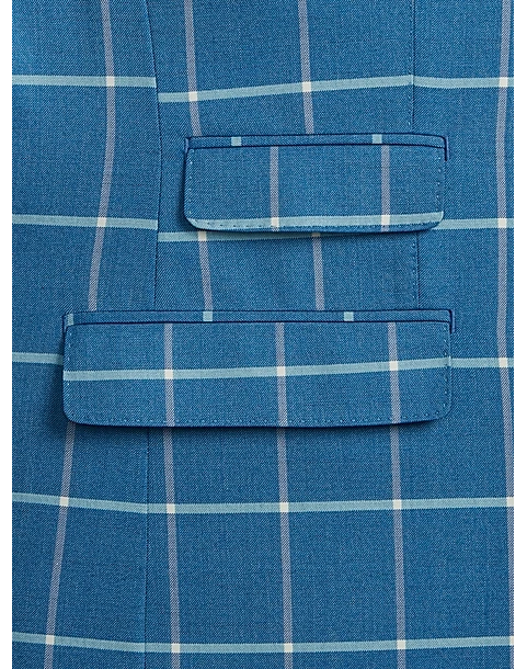 Tayion Classic Fit Suit Separates Coat, Blue & Cream Windowpane 4 Tayion Classic Fit Suit Separates Coat, Blue & Cream Windowpane - Image 4
