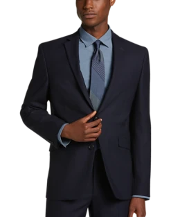 Wilke-Rodriguez Slim Fit Suit Separates, Navy Tic