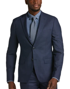 Calvin Klein X-Fit Slim Fit Suit Separates Coat, Blue Tic