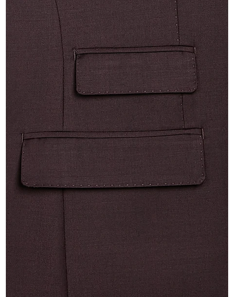 Tayion Classic Fit Suit Separates Coat, Wine Plum 4 Tayion Classic Fit Suit Separates Coat, Wine Plum - Image 4