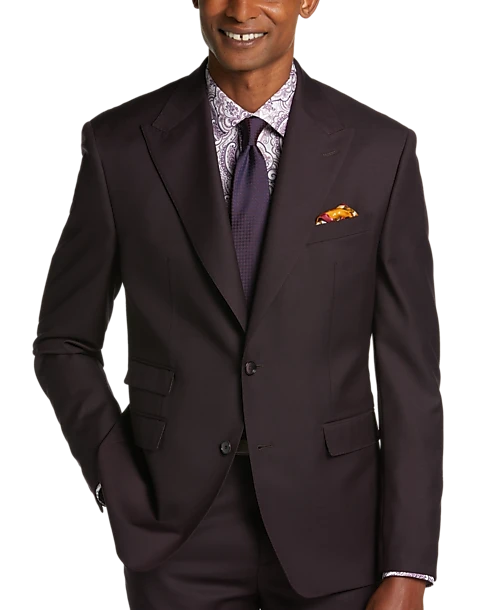 Tayion Classic Fit Suit Separates Coat, Wine Plum 5 Tayion Classic Fit Suit Separates Coat, Wine Plum - Image 5