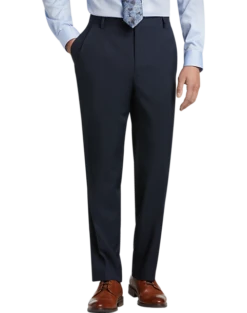 Pronto Uomo Platinum Modern Fit Suit Separates Pants, Navy Sharkskin