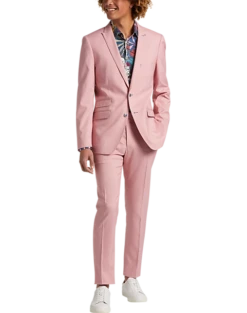 Elite Suit Shop -Elite Suit Shop MW40 3XK0 45 PAISLEY GRAY PINK CARNATION ALT1