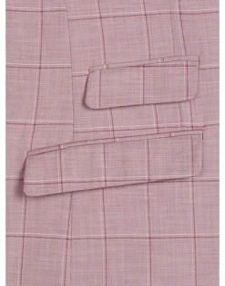 Paisley & Gray Slim Fit Suit Separates Coat, Cranberry Windowpane -Elite Suit Shop MW40 3XLY 60 PAISLEY GRAY CRANBERRY WINDORPANE ALT4