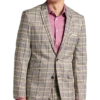 Paisley & Gray Slim Fit Suit Separates Coat, Olive & Yellow Check