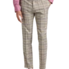 Paisley & Gray Slim Fit Suit Separates Pants, Olive & Yellow Check