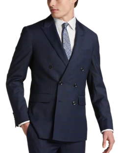JOE Joseph Abboud Slim Fit Suit Separates, Navy Plaid