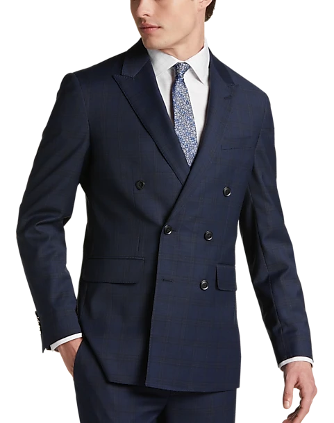 JOE Joseph Abboud Slim Fit Suit Separates, Navy Plaid 1 JOE Joseph Abboud Slim Fit Suit Separates, Navy Plaid