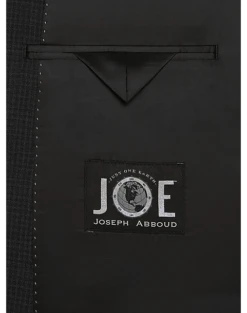 JOE Joseph Abboud Slim Fit Suit Separates Coat, Charcoal Check 5 JOE Joseph Abboud Slim Fit Suit Separates Coat, Charcoal Check -Elite Suit Shop MW40 3XTJ 97 JOE JOSEPH ABBOUD CHARCOAL CHECK ALT2