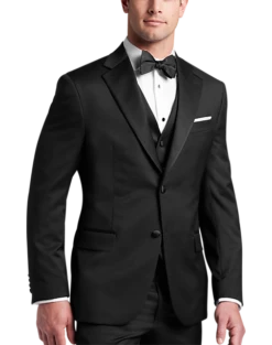 Joseph Abboud Black Label Modern Fit Suit Separates Tuxedo Coat, Black -Elite Suit Shop MW40 3Y70 10 JOSEPH ABBOUD BLACK LABEL FORMAL ALT7