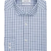 Calvin Klein Slim Fit Embroidered Logo Dress Shirt, Royal Blue Plaid