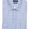 Nautica Slim Fit Four-Way Stretch Dress Shirt, Blue Plaid