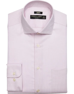 Pronto Uomo Modern Fit Dress Shirt, Pink Check