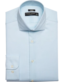 Pronto Uomo Modern Fit Spread Collar Dress Shirt, Teal Check