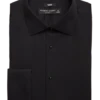 Pronto Uomo Slim Fit French Cuff Tuxedo Formal Shirt, Black