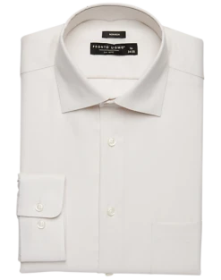 Pronto Uomo Modern Fit Queen's Oxford Dress Shirt, Ivory
