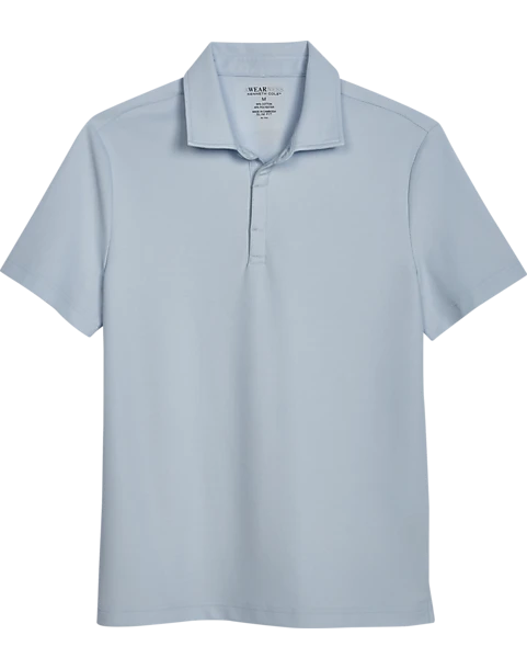 Awearness Kenneth Cole Modern Fit Pique Polo, Light Blue 1 Awearness Kenneth Cole Modern Fit Pique Polo, Light Blue