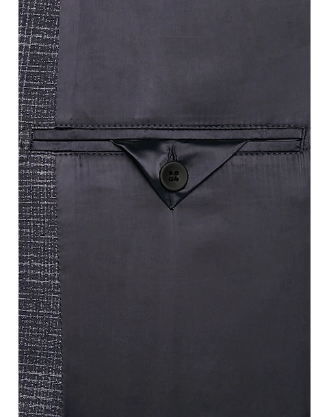 Awearness Kenneth Cole Slim Fit Knit Sport Coat, Navy Plaid 3 Awearness Kenneth Cole Slim Fit Knit Sport Coat, Navy Plaid - Image 3