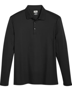 Joseph Abboud Modern Fit Luxe Cotton Polo, Black