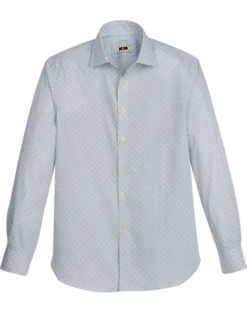 Joseph Abboud Modern Fit Sport Shirt, Olive Diamond Tile