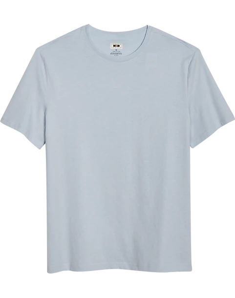 Joseph Abboud Modern Fit Luxe Cotton Jersey Knit Crew Neck T-Shirt, Light Blue 1 Joseph Abboud Modern Fit Luxe Cotton Jersey Knit Crew Neck T-Shirt, Light Blue