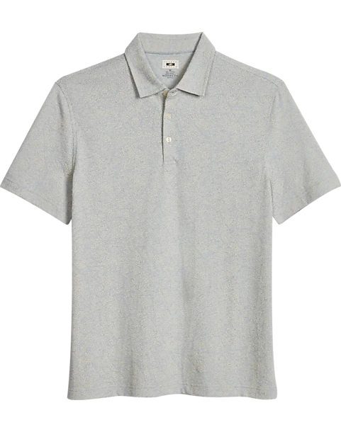 Joseph Abboud Modern Fit Polo, Light Blue Leaves 1 Joseph Abboud Modern Fit Polo, Light Blue Leaves
