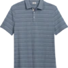 Joseph Abboud Modern Fit Polo, Slate Stripe