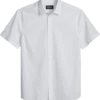 Awearness Kenneth Cole Slim Fit Short Sleeve Sport Shirt, White
