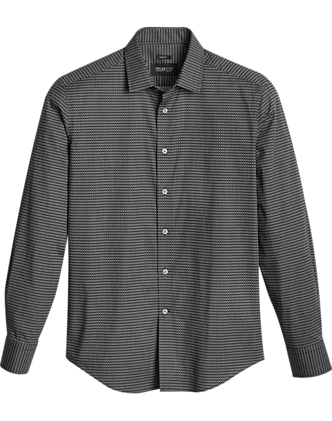 Awearness Kenneth Cole Slim Fit Sport Shirt, Black Geo 1 Awearness Kenneth Cole Slim Fit Sport Shirt, Black Geo