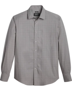 Awearness Kenneth Cole Slim Fit Sport Shirt, Charcoal Tonal Plaid