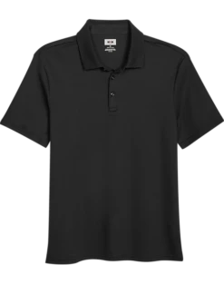Joseph Abboud Modern Fit Luxe Cotton Polo, Black