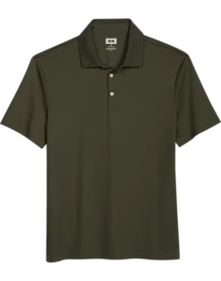Joseph Abboud Modern Fit Luxe Cotton Polo, Olive Green