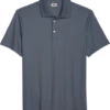 Joseph Abboud Modern Fit Luxe Cotton Polo, Slate Gray