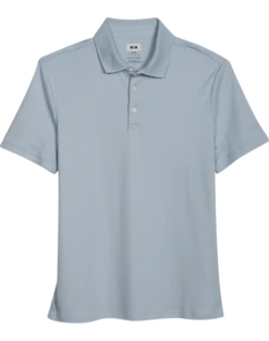 Joseph Abboud Modern Fit Luxe Cotton Polo, Light Blue