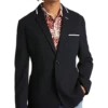 Paisley & Gray Slim Fit Knit Blazer, Navy