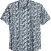 Jaymes Modern Fit Camp Shirt, Blue Floral