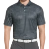 PGA Tour Classic Fit Printed Polo, Black