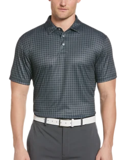PGA Tour Classic Fit Printed Polo, Pink