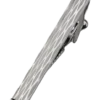 Pronto Uomo Tie Bar, Silver Wood