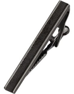 Pronto Uomo Tie Bar, Dark Gray