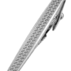 Joseph Abboud Meander Pattern Gunmetal Tie Bar