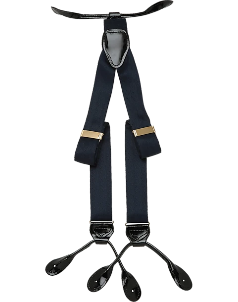 Men's Wearhouse Fancy Big And Tall Navy Silk Braces 1 Men's Wearhouse Fancy Big And Tall Navy Silk Braces
