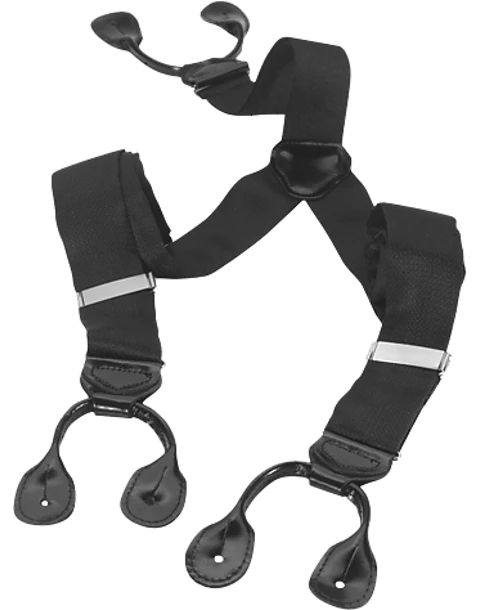 Men's Wearhouse Big & Tall Black Formal Suspenders 1 Men's Wearhouse Big & Tall Black Formal Suspenders