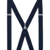 Egara Navy Stripe Clip Suspenders, Big & Tall