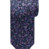 Pronto Uomo Narrow Tie, Pink & Blue Floral